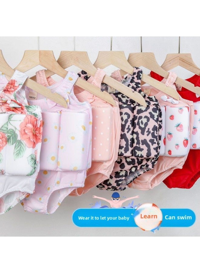 Loquat Children's Buoyancy Swimsuit Boys And Girls Baby Children's One-piece Swimsuit Summer Swimming Equipment Suit Boys-Color:Bear Paw Style + Luxury Seven-piece Set- - Image 4