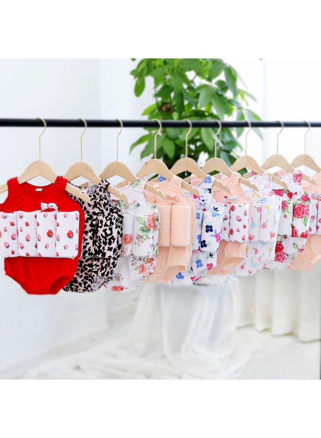 Loquat Children's Buoyancy Swimsuit Boys And Girls Baby Children's One-piece Swimsuit Summer Swimming Equipment Suit Boys-Color:Bear Paw Style + Luxury Seven-piece Set- - Image 5