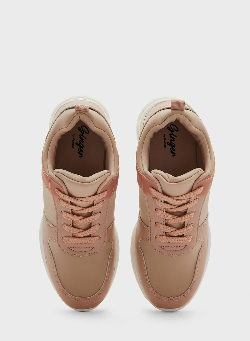 Ginger Laceup Wedge Sneaker