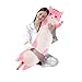 shangman Lovely Plush Cat Doll Cute Cartoon Soft Stuffed Kitten Pillow Long Throw Sleeping Pillow Doll Toy Gift for Kids Girlfriend Multiple Size Pink110cm433in - Image 4