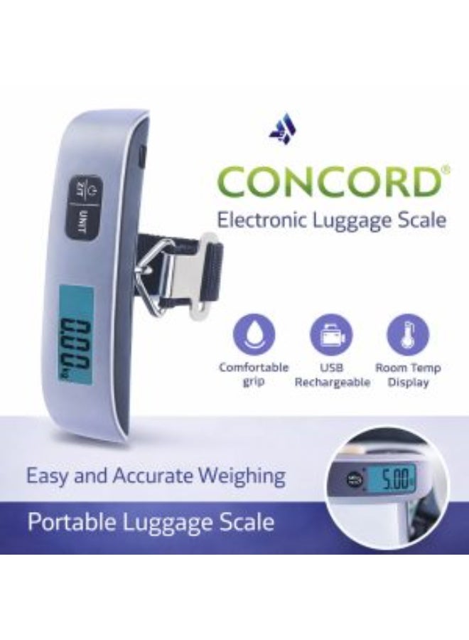 ميزان أمتعة إلكتروني من Concord – ميزان سفر رقمي محمول - Image 2