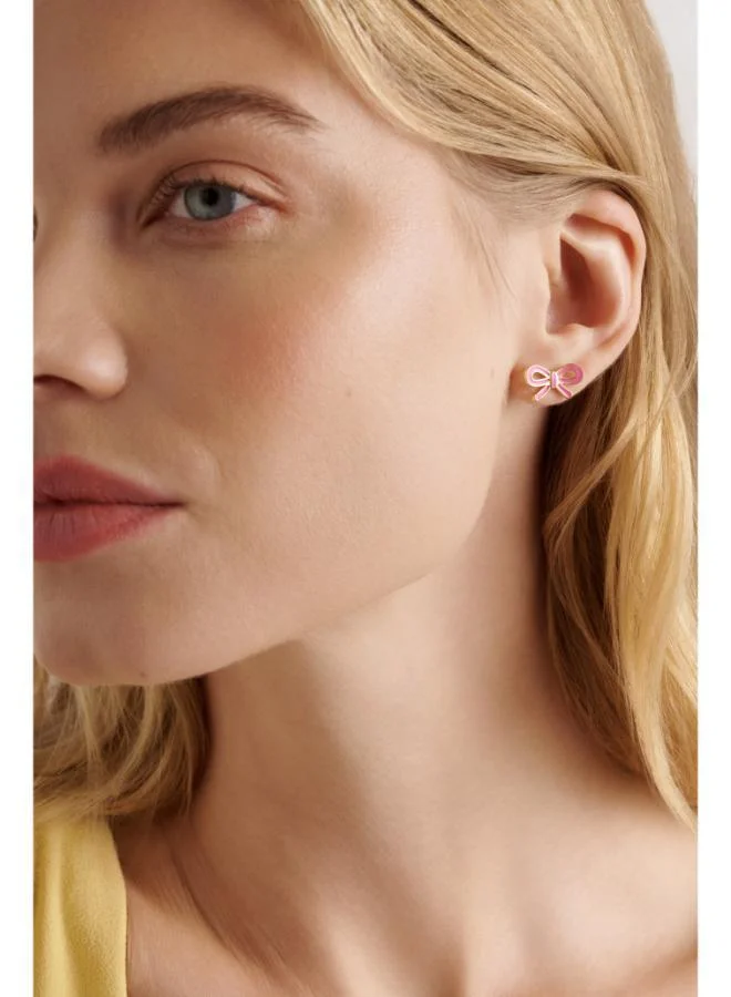 Ted Baker  BOWIE: Tie Bow Enamel Stud Earrings for Women | Best Price UAE