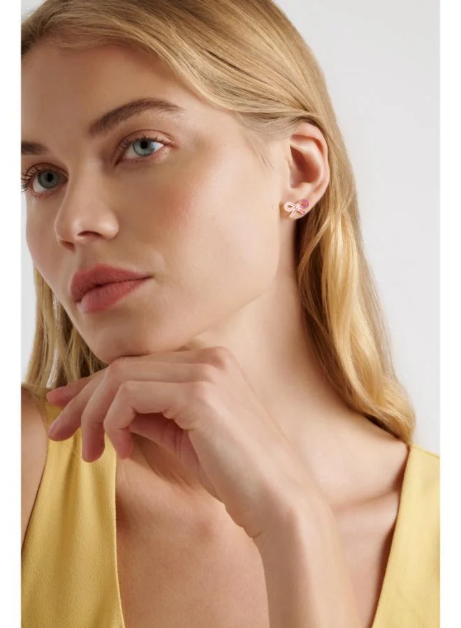 Ted Baker  BOWIE: Tie Bow Enamel Stud Earrings for Women | Best Price UAE
