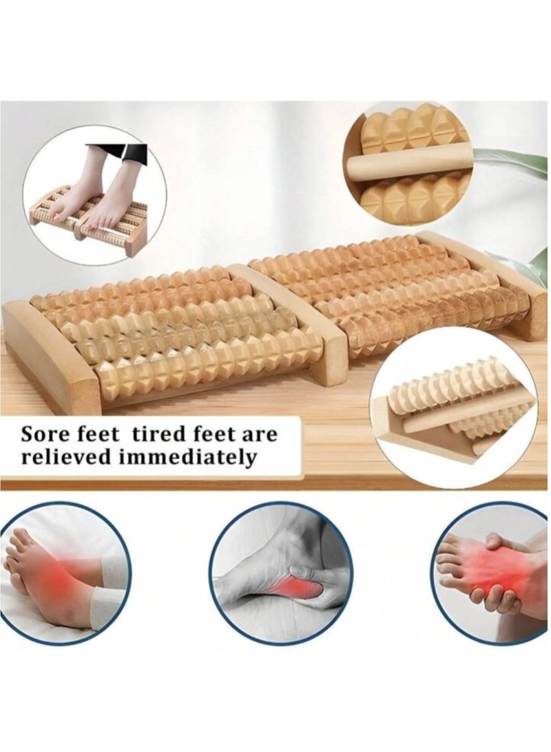 Loquat Wooden Roller Foot Massager - Image 2