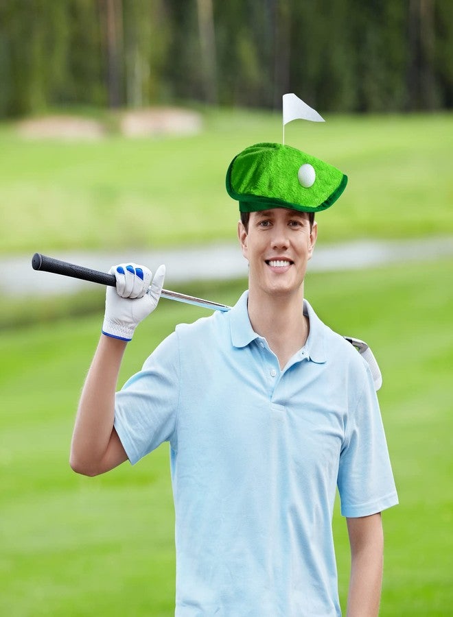 Berlune Funny Novelty Golfer Beret Hat with Golf Ball Flag for Golf Party Costume Accessories and Supplies (8 Set) - Image 5