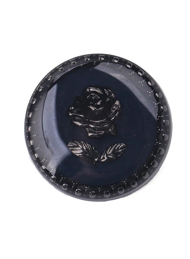 malianna 5 pcs Vintage Round Retro Gold Metal Rose Flower Pattern Buttons for Clothes Coats Decoration - Image 1