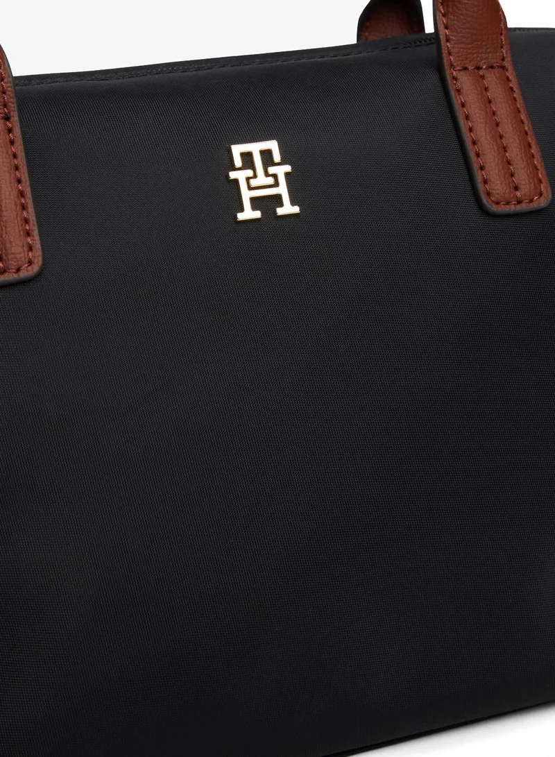Tommy Hilfiger Black TH Monogram Tote Bag for Women | Best Price UAE