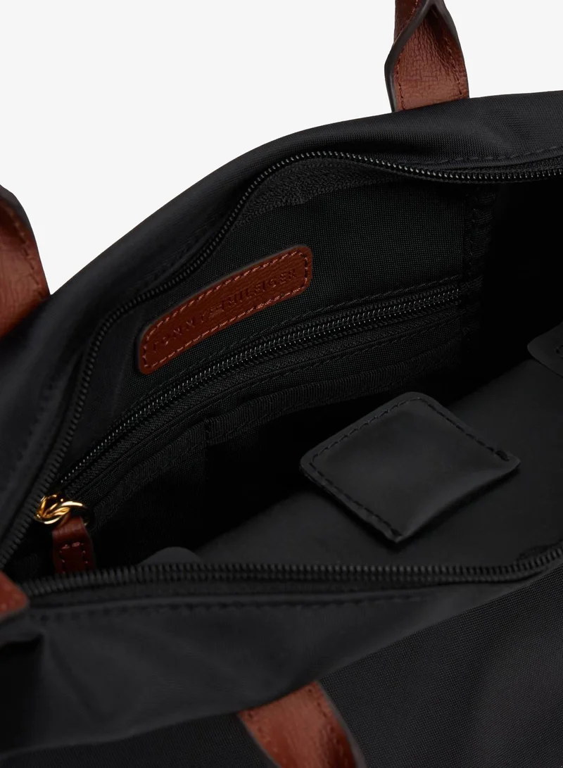 Tommy Hilfiger Black TH Monogram Tote Bag for Women | Best Price UAE
