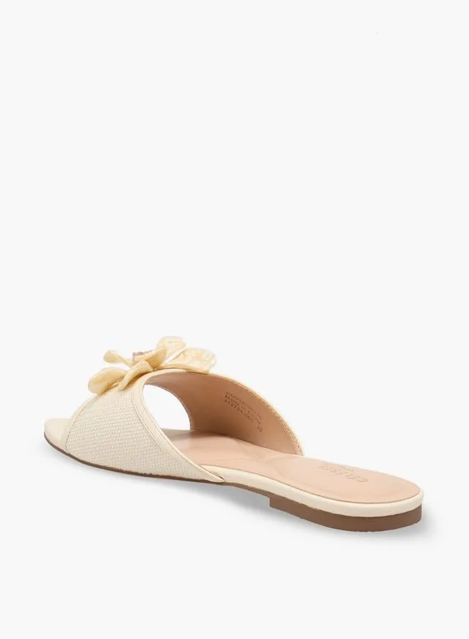 Celeste IVORY Women Slip-On Slide Sandals for Women | Best Price UAE
