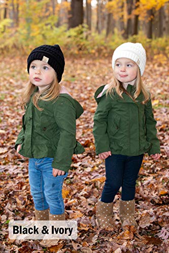 Funky Junque Toddler Winter Hat Ages 1–4, Soft Knit Beanie for Boys & Girls, Cozy Warm Kids Beanies for Cold Weather - 4 Tone Mix - Black, Dark Melange Grey, Heather Grey, Beige - Image 5