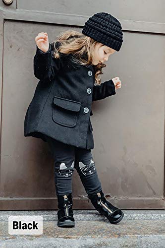 Funky Junque Toddler Winter Hat Ages 1–4, Soft Knit Beanie for Boys & Girls, Cozy Warm Kids Beanies for Cold Weather - 4 Tone Mix - Black, Dark Melange Grey, Heather Grey, Beige - Image 4