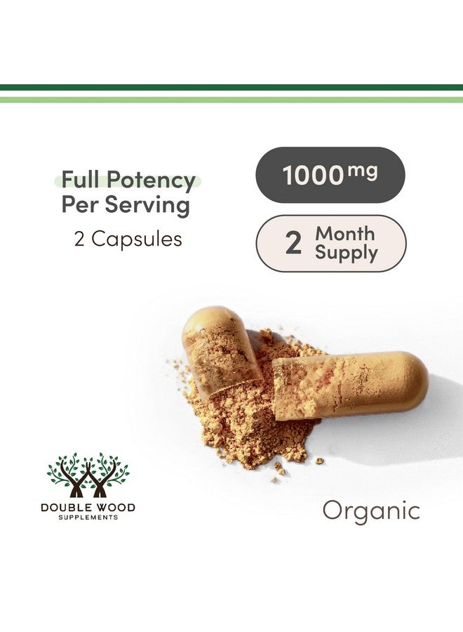 كبسولات فطر Lions Mane Supplement (إمدادات لمدة شهرين - 120 كبسولة) فطر Lions Mane لدعم الدماغ وصحة المناعة (تم اختباره من قبل جهة خارجية، وزراعته وتغليفه في الولايات المتحدة الأمريكية) من Double Wood - Image 3