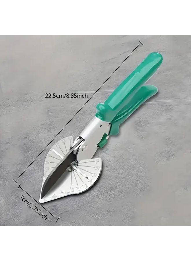 Green Multi Functional Industrial Angle Scissors Adjustable 45 To 135 Degrees Safety Lock - Image 4