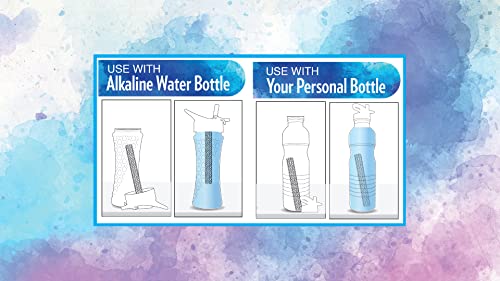 New Wave Enviro Alkaline Water Bottle with Stainless Steel Wand, 22oz. Capacity, BPA Free Bottle, Blue - Image 5
