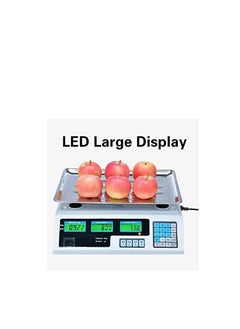 AL QADAH Ma Fra WCX Stainless Steel Digital Electronic Computing Scales with LCD Display 40kg  - Image 1