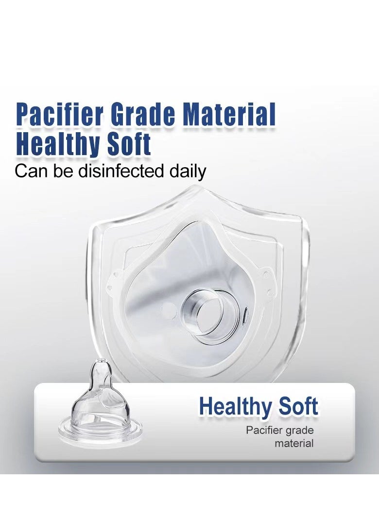 Angmei - Automatic Medical Portable Steam Inhaler，Electronic Mesh ultrasonic steamer Inhaler for Adults and Children，Relieve Allergies, Asthma and Breathing Problems - Image 1