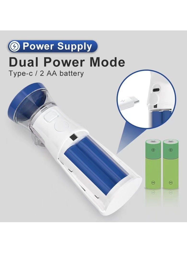 Angmei - Automatic Medical Portable Steam Inhaler，Electronic Mesh ultrasonic steamer Inhaler for Adults and Children，Relieve Allergies, Asthma and Breathing Problems - Image 1