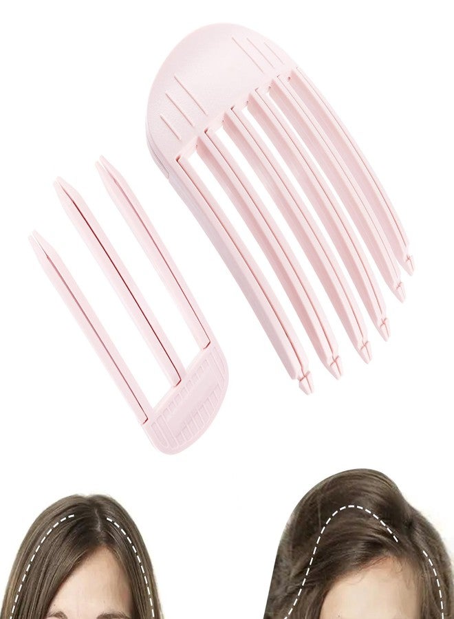 Branbox 2PCS Volumizing Hair Clips for Women, Hair Volume Clip Styling Tools Volumizing Comb for Fluffy Bangs Clips for Root Lift, Root Booster Clips, Pink - Image 1