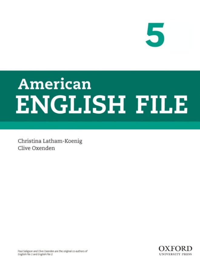 كتاب أوكسفورد American English File - كتاب الطالب - المستوى 5 (المتقدم/Advanced) - الإصدار الثاني - Image 2