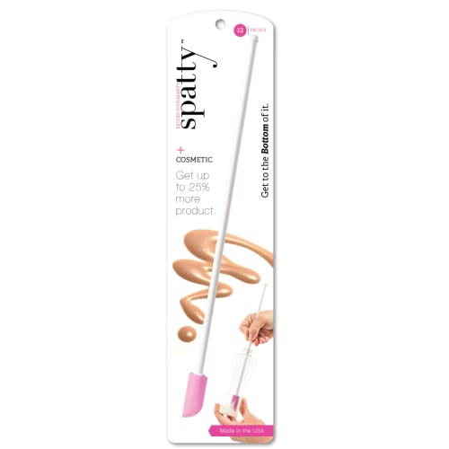 Spatty Daddy Beauty Makeup Spatula (12 Inch Pink) Shark Tank Mom Made, Scrapes Last Drop of Lotion, Conditioner, Sunscreen, Nice Gifts for Women, Teen, Grandma, Mom, Stocking Stuffers Under 10 Dollars - Image 1