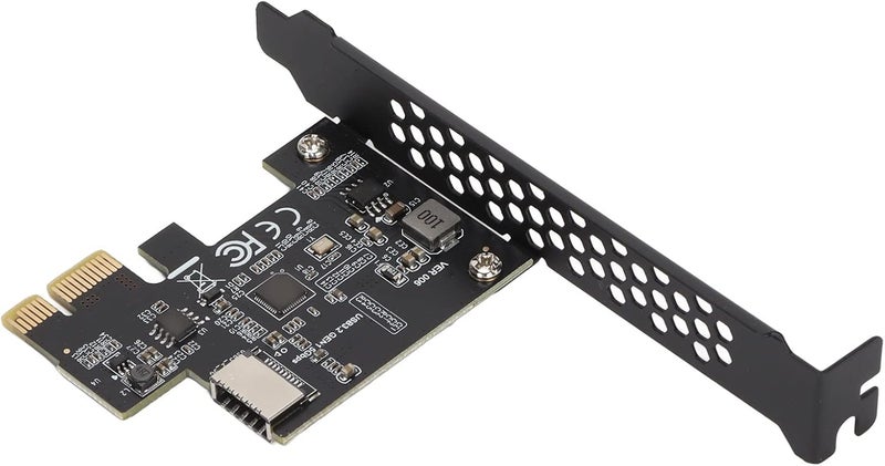 بطاقة PCIe USB، بطاقة USB C PCIe، بطاقة رفع PCI E USB3.2، مكثفات سيراميكية، حماية مزدوجة، سرعة عالية، بطاقة رفع PCI E إلى Type E، بطاقة USB PCIe للكمبيوتر (أسود) - Image 5