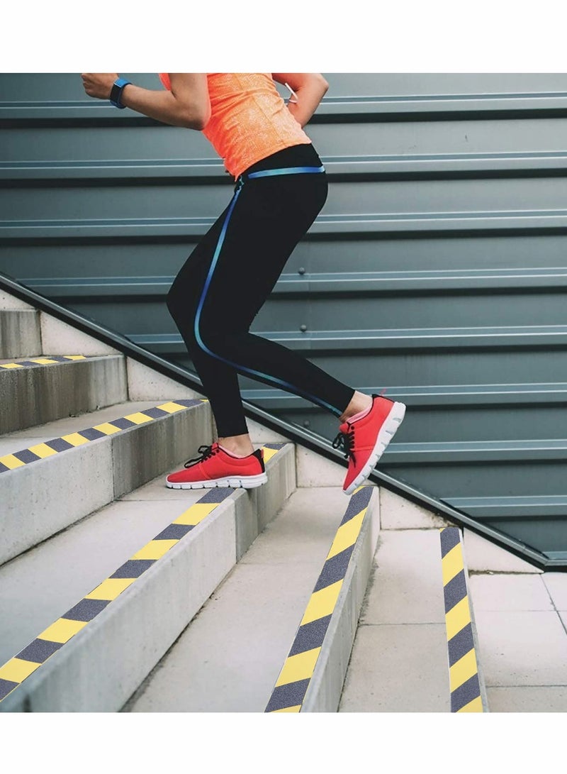 SYOSI Anti Slip Safety Tape, Waterproof Self Adhesive Frosted Tape for Indoor and Outdoor Stair Steps, Smooth Floors, Pool, 2" X 16.4' (Yellow) - Image 4