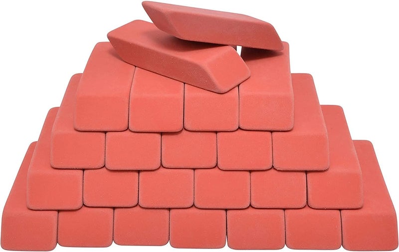Westcott Westcott 55878 Pink Erasers Bulk Set 24 Pack - Image 5