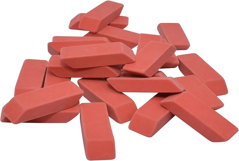 Westcott Westcott 55878 Pink Erasers Bulk Set 24 Pack - Image 3