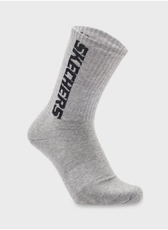 SKECHERS 3 Pack Terry Crew Socks  - Image 3