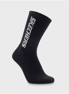 SKECHERS 3 Pack Terry Crew Socks  - Image 4