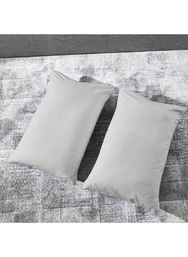 Home Box Ballina 2-Piece Solid Cotton Pillow Cover Set 75 x 50 cm - Image 5