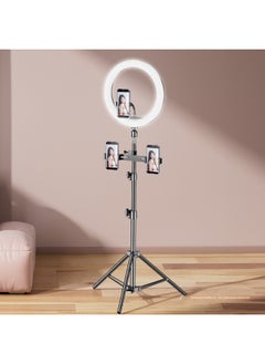 General Live Light Anchor Desktop Ring Light Net Red Indoor Camera Mobile Phone Beauty Ring Round Light Special-Specifications:1.7m 【three Camera Positions】 + 10inch Ring Beauty Lamp + Bluetooth  - Image 4