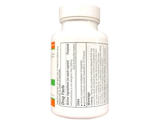 Quality Choice Fiber Therapy Caplets, 100 Count Gentle Fiber Laxative with Methylcellulose for Constipation Relief, Regularity Support, Gluten-Free, Non-Allergenic, Gentle & Effective - Image 3