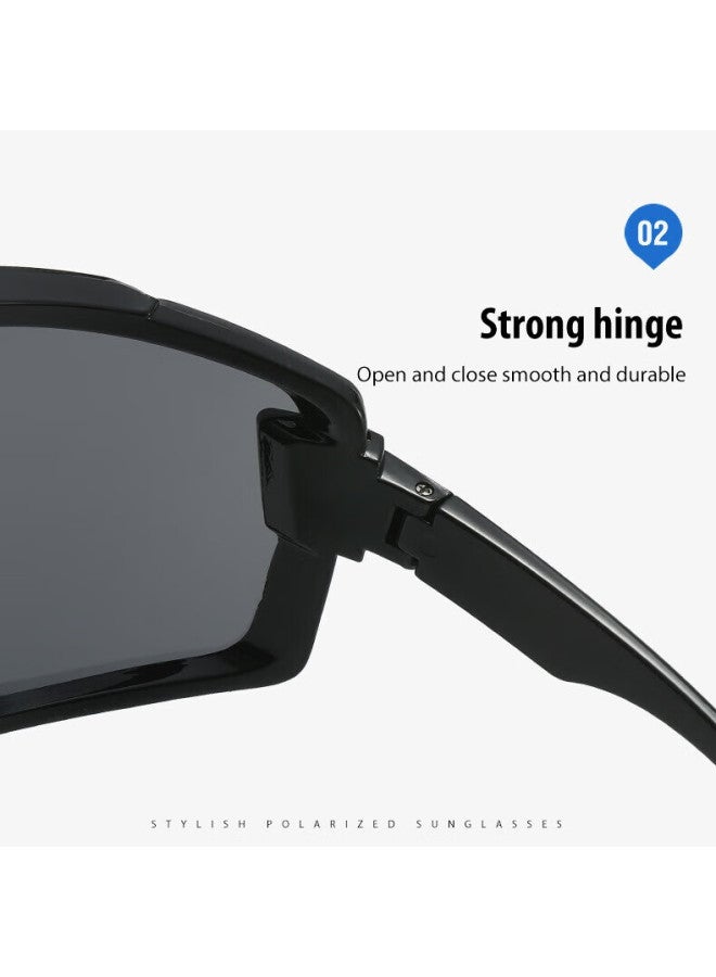 LOVECRAFT Lovecraft Cycling Glasses 1622-black Frame With Silver Lenses, Unisex Sunglasses For Bicycle, Uv Protection, Wind And Sand Protection, Specially Designed For Running  - Image 3