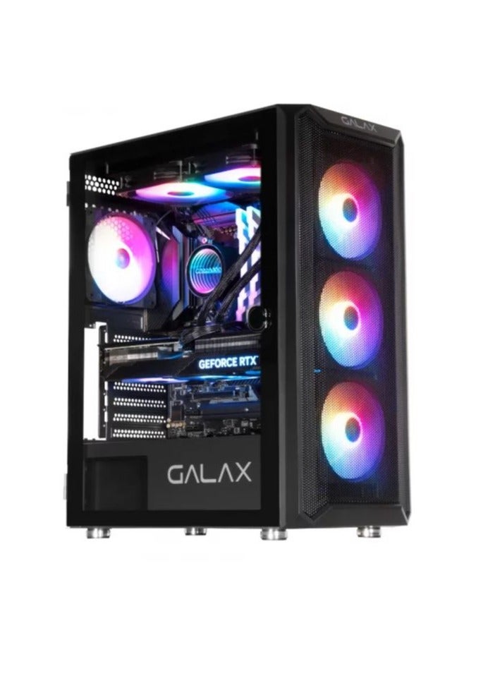 GALAX BESTBUY BUDGET GAMING/WORKSTATION DESKTOP COMPUTER: Corei5 12400F processor | RX 5700XT 8GB DDR6 graphics card | 16GB RAM | 1TB SSD NVME/SATA | Windows 11 | WIFI BT READY - Image 1