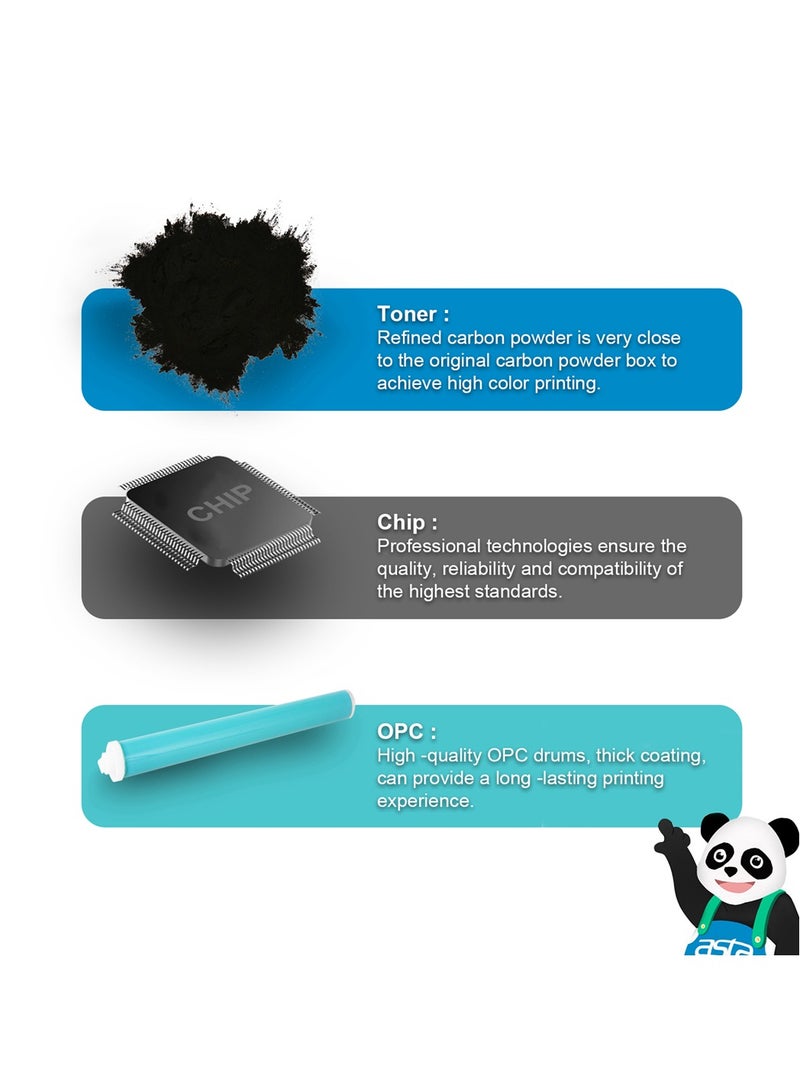 ASTA 151A W1510A Toner Cartridge Compatible For HP LaserJet Pro 4003n 4003dn 4003dw 4003w MFP 4103dw 4103fdn 4103fdw Printer 1510A W1510 1510 151 With Chip Printing Black - Image 4
