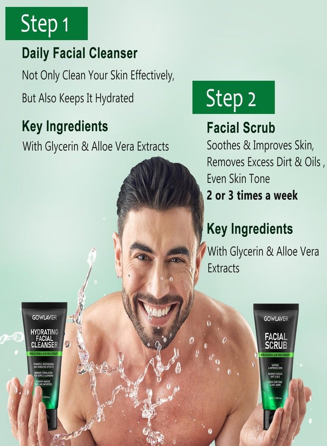 GOWLAVER Gifts for Men,Skin Care for Men,Hydrate & Anti-Aging Face Care Routine for Mens All Skin Types,Birthday Christmas Stocking Stuffers Secret Santa Gifts Fathers Valentines Him Dad Boyfriend Husband - Image 3