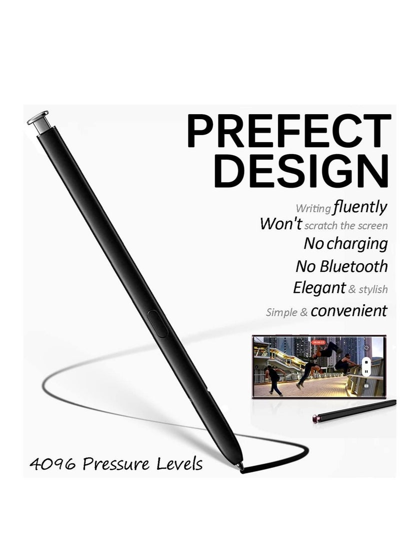 قلم S Pen لهاتف Samsung Galaxy S23/S22 Ultra، قلم S Pen عالي الحساسية لهاتف S23/S22 Ultra، مع 3 أطراف، بدون بلوتوث، قلم S Pen بديل لهاتف Galaxy S23-22 Ultra (أبيض) - Image 3
