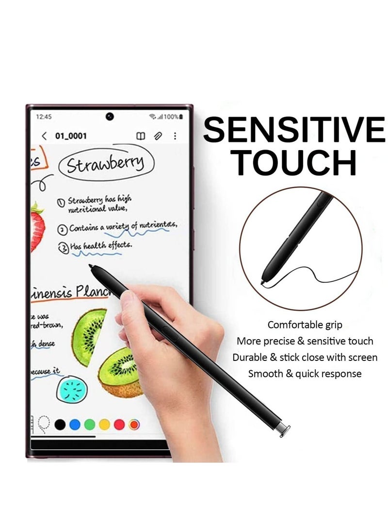 قلم S Pen لهاتف Samsung Galaxy S23/S22 Ultra، قلم S Pen عالي الحساسية لهاتف S23/S22 Ultra، مع 3 أطراف، بدون بلوتوث، قلم S Pen بديل لهاتف Galaxy S23-22 Ultra (أبيض) - Image 5