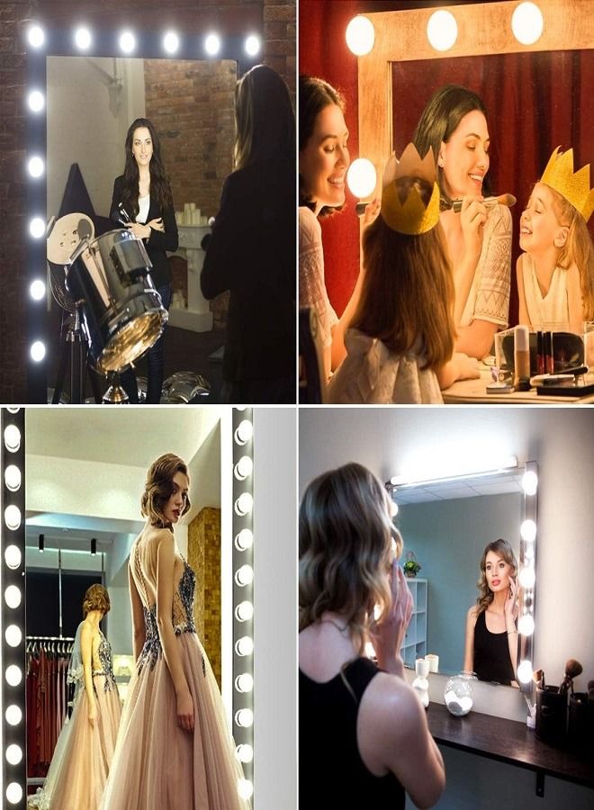 Vanity Mirror Lights,Hollywood Style LED Vanity Mirror Lights Kit with Dimmable Bulbs,USB Cable Vanity Lights for Mirror with 3 Color Modes & Adjustable Brightness (Mirror & USB Charger Not Include) - Image 4