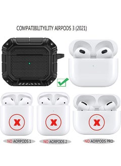 Airpods 3rd Generation Case, Airpods 3 Protective Case with Keychain, Dual Layer Solid Protection for Apple Airpods 3 2021- Black - pzsku/ZD9961C20420B7BF896DDZ/45/_/1698423649/be39617b-cdd6-4e65-8ae4-47b7408c31d1