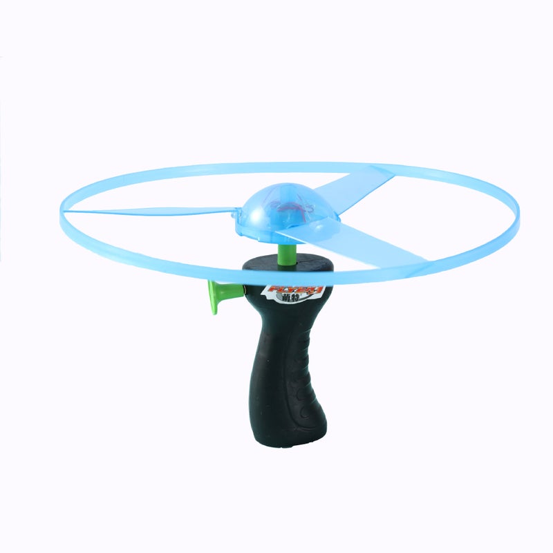 لعبة صحن طائر مضيئة بخيط سحب وأضواء LED - Image 1