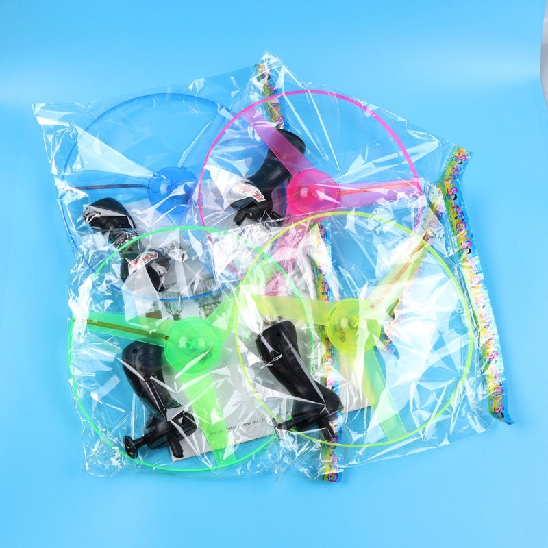 لعبة صحن طائر مضيئة بخيط سحب وأضواء LED - Image 5