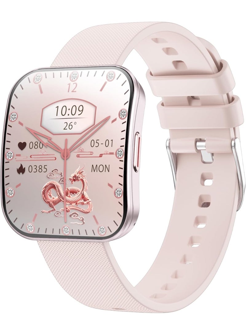 VALDUS VS61 PRO Smartwatch |1.85” AMOLED Screen | IP68 Waterproof | Bluetooth call | Health Monitor: Heart Rate, Blood Oxygen, Sleep, HRV | Multiple Sport Modes (Pink) - Image 1