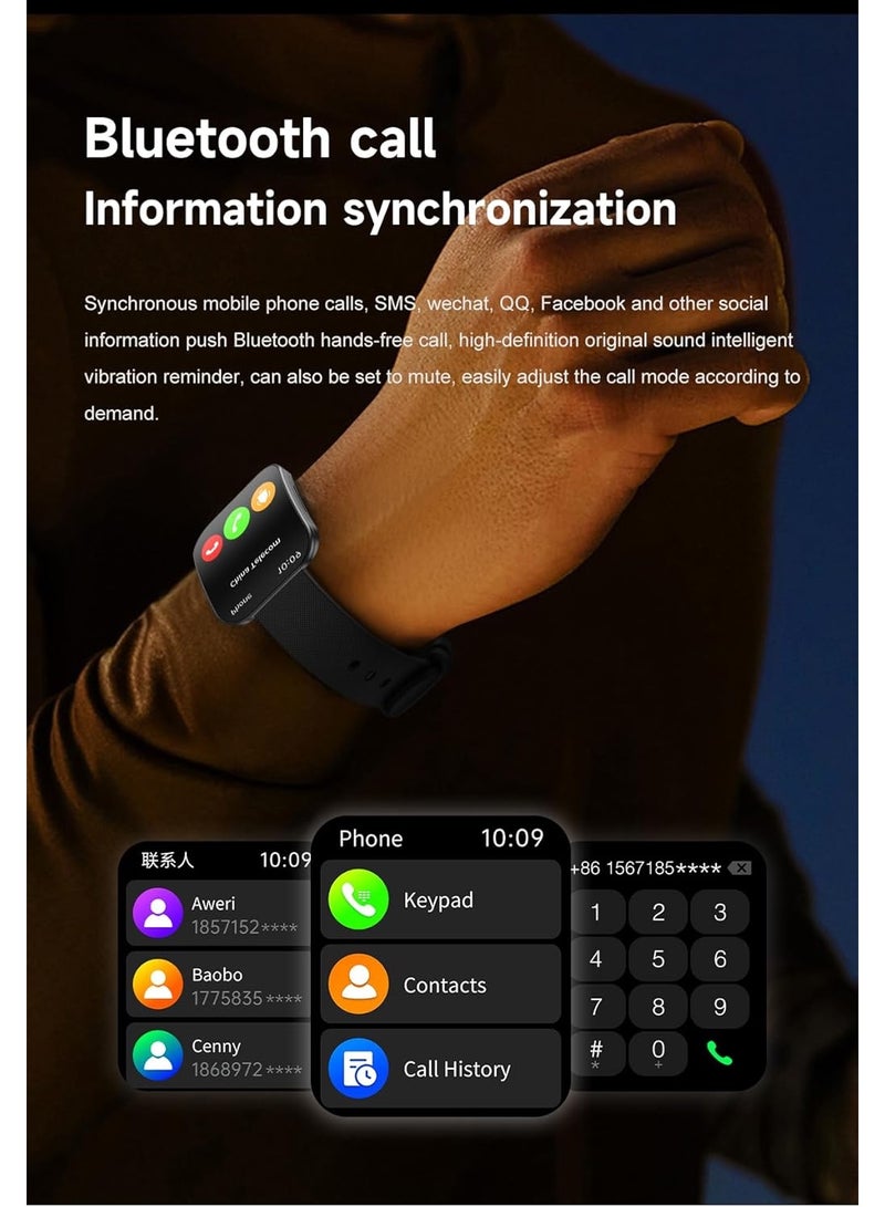 VALDUS VS61 PRO Smartwatch |1.85” AMOLED Screen | IP68 Waterproof | Bluetooth call | Health Monitor: Heart Rate, Blood Oxygen, Sleep, HRV | Multiple Sport Modes (Pink) - Image 5