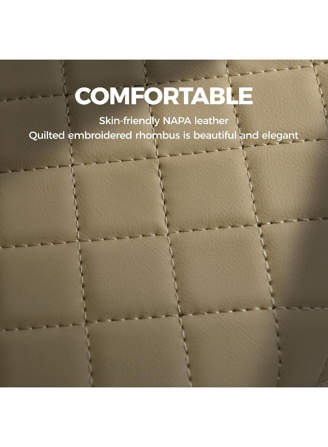 Car Armrest Cushion, Auto Center Console Cover with 2 Storage Bags Cup Holder, Tissue Box Slot, Phone Slot for Sedans, Car Accessories Interior Organizers Orange - Image 5