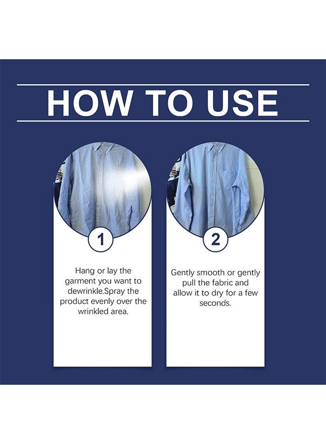 Jakehoe 100ml Quick Wrinkle Remover Spray, Static Eliminator & Ironing Aid for Travel Beach Vacations All Seasons - Image 2