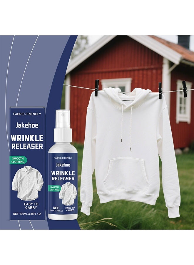 Jakehoe 100ml Quick Wrinkle Remover Spray, Static Eliminator & Ironing Aid for Travel Beach Vacations All Seasons - Image 5
