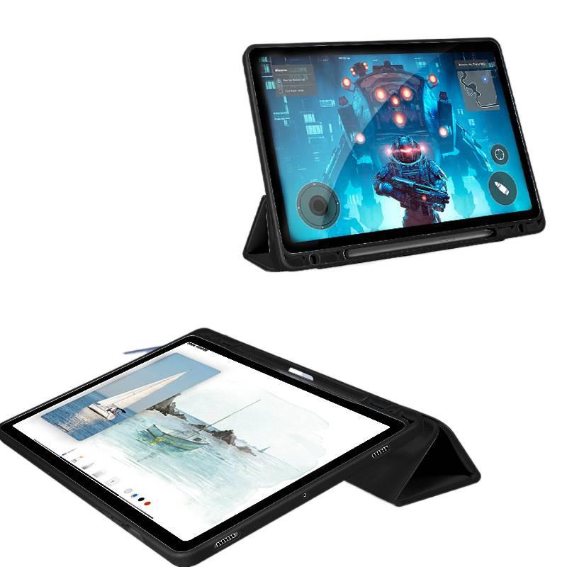 DGG Green Samsung Tab Clear Back Case Compatible with Multiple Samsung Tab Models with Pencil Holder with Protective Cover Stand Function and Daily Tablet Carry - Image 4