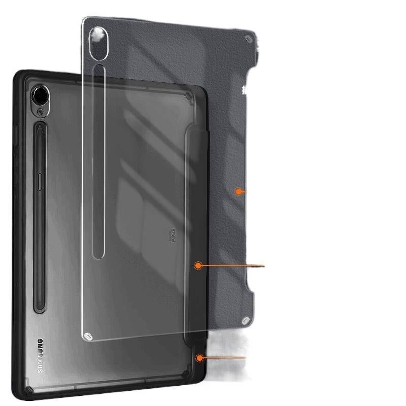 DGG Green Samsung Tab Clear Back Case Compatible with Multiple Samsung Tab Models with Pencil Holder with Protective Cover Stand Function and Daily Tablet Carry - Image 2